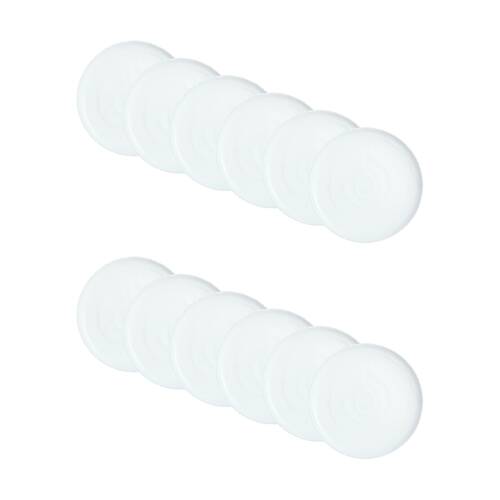 2x 6pc Luminarc Ammonite Dinner Plate 26x1.8cm Serveware Opal Glass White