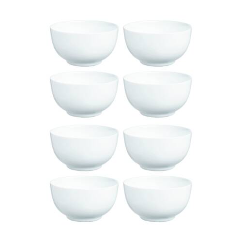 2x 4pc Luminarc Diwali Cereal Bowl 14.x14x8cm Serveware Opal Glass White