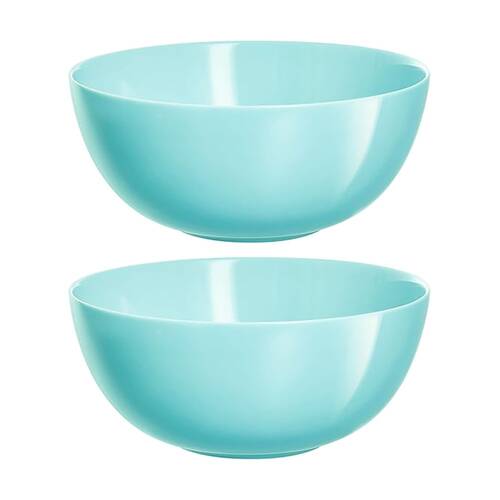 2pc Luminarc Diwali Salad Bowl 21x9.3cm Serveware Opal Glass Turquoise