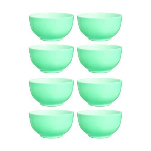2x 4pc Luminarc Diwali Cereal Bowl 15x8cm Serveware Opal Glass Turquoise