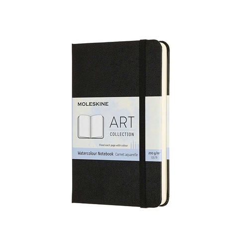Moleskine Art Watercolour Hardcover Notebook Black - Pocket