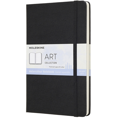 Moleskine Art 200gsm Watercolour Notebook Large - Black