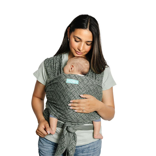 Moby Classic  Wrap Baby Cotton Body Carrier - Etch Olive