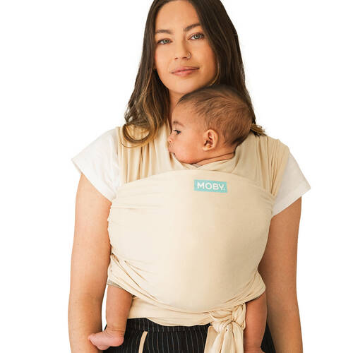 Moby Classic Wrap Sand Dollar 100% Cotton Soft Sling Carrier Beige