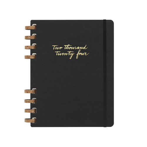 Moleskine 2024 12 Month Spiral Planner XL - Black