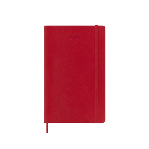 Moleskine 2024 Weekly Soft Cover Diary L - Scarlet Red