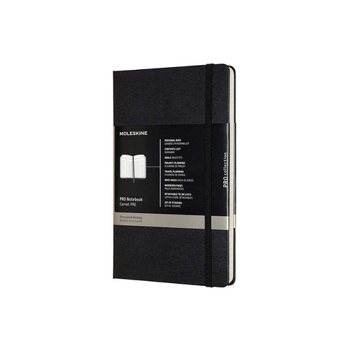 Moleskine Professional Hardcover Notebook Black Large