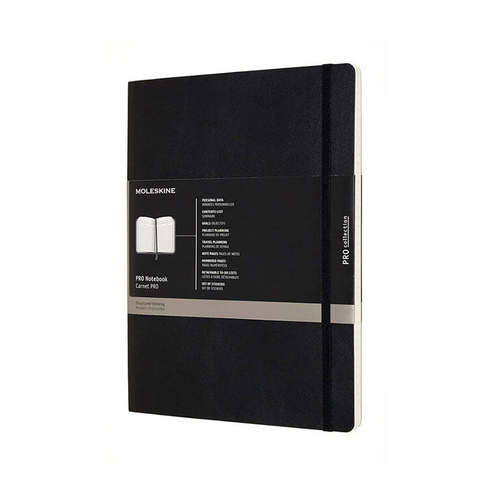 Moleskine Professional Soft Cover Notebook Black XL