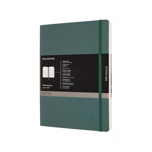 Moleskine Professional Soft Cover Notebook Forest Green XL
