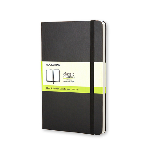 Moleskine Classic Hard Cover Pocket Notebook Plain - Black