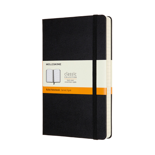 Moleskine Classic Hard Cover Notebook Ruled L - Black