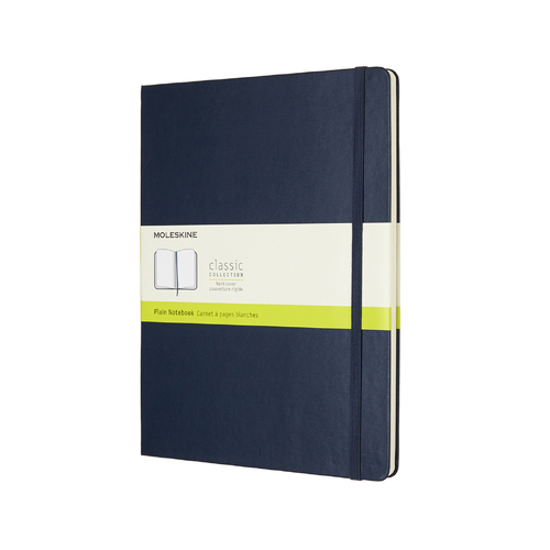 Moleskine PlainClassic Hard Cover Notebook XL - Sapphire Blue