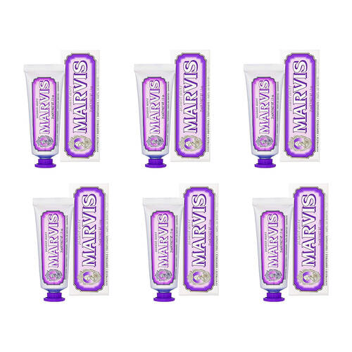 6PK Marvis Travel Size Oral Care Toothpaste 25ml - Jasmine Mint