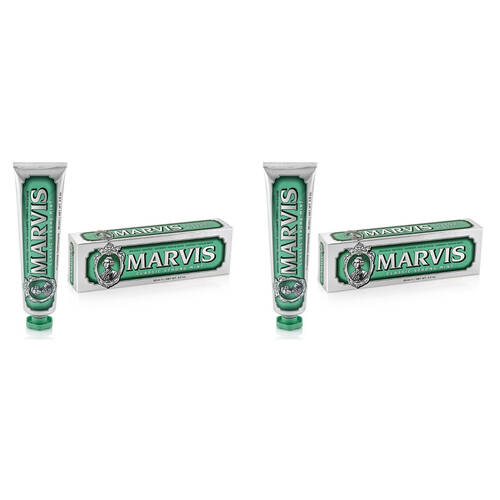 2PK Marvis Classic Strong Mint Toothpaste Tube Dental Oral Teeth Clean Care 85ml