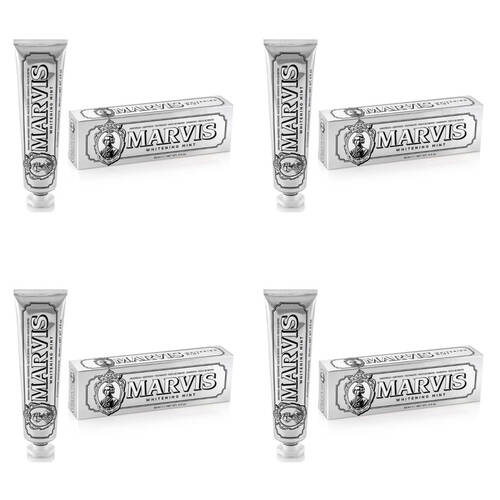 4PK Marvis Daily Dental Hygiene Fluoride Toothpaste 85ml - Whitening Mint