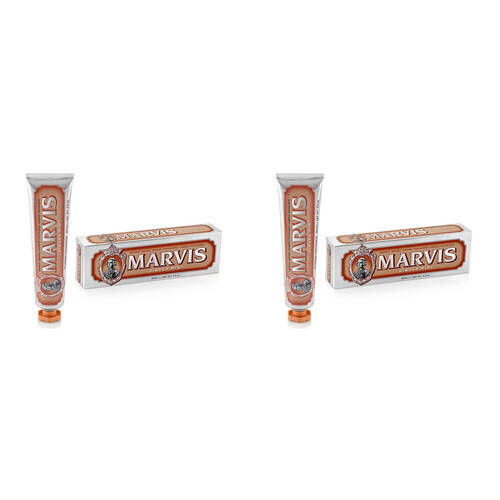 2PK Marvis Daily Dental Hygiene Fluoride Toothpaste 85ml - Ginger Mint