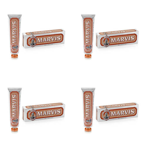 4PK Marvis Daily Dental Hygiene Fluoride Toothpaste 85ml - Ginger Mint