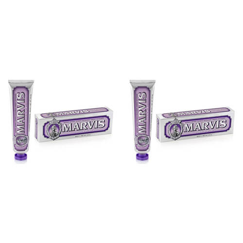 2PK Marvis Daily Dental Hygiene Fluoride Toothpaste 85ml - Jasmine Mint