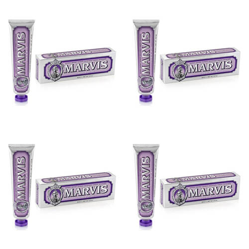 4PK Marvis Daily Dental Hygiene Fluoride Toothpaste 85ml - Jasmine Mint