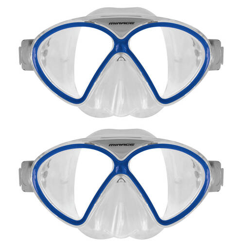 2PK Mirage Unisex Comet Snorkelling/Swimming Eye Mask Junior Blue