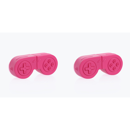 2PK Mustard Console 9.8cm Power Up Highlighter Pen - Magenta Pink