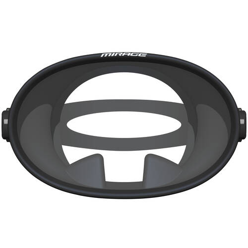 Mirage Unisex Pacifica Snorkelling/Swimming Face Mask Guard Black
