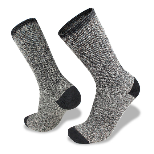 3 Peaks Unisex Hard Act Boot Socks - Black Marle US 7-11