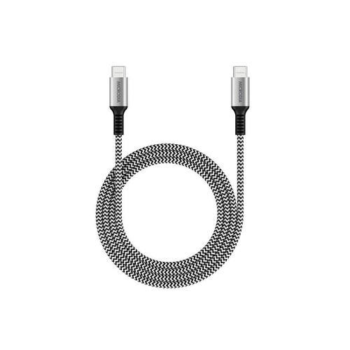 Microdia ExeCable Tweed PD100W USB-C Cable 2.6m Zebra