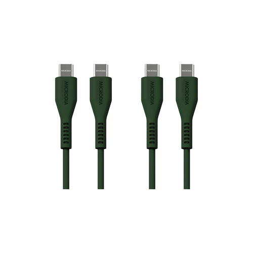 2PK Microdia Fruitywire Liquid Silicon PD100W USB-C 1.3m Charcoal