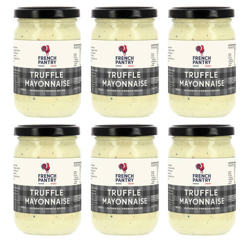 6PK French Pantry Truffle Mayonnaise Sauce/Spread/Dip 180g