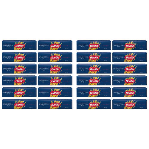 24PK Barilla Spaghettini No.3 Dry Durum Wheat Pasta 500g