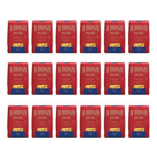 18PK Barilla Al Bronzo Fusilli N.341 Dry Durum Wheat Pasta 500g