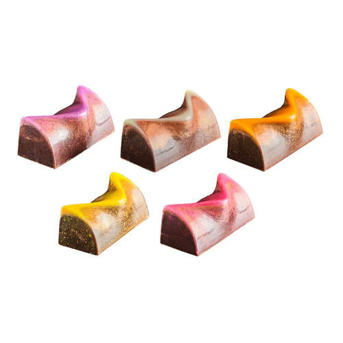 120pc La Rose Noire Assorted Fruit Flavoured 69% Dark Chocolate Logs