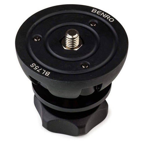 Benro Half Ball Adapter Mount For HH75AV 75mm Video Heads Black