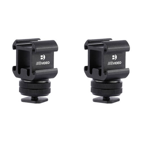 2PK Benro MeVideo Livestream Cold Shoe Tripod Head Mount Accessories Black