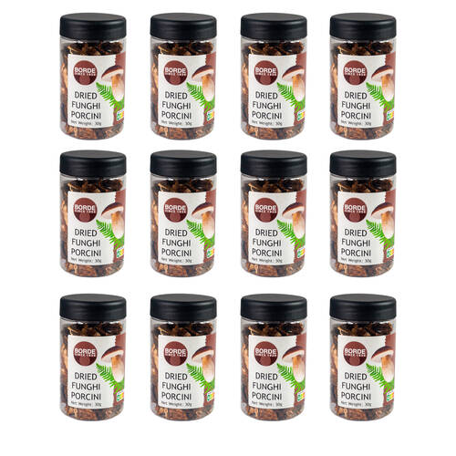 12PK Borde Dried Porcini Mushrooms for Cooking Versatile Ingredient 30g