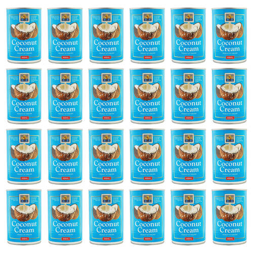 24PK Royal Line Tinned Coconut Cream Dairy/Gluten Free No Added Sugar 400ml