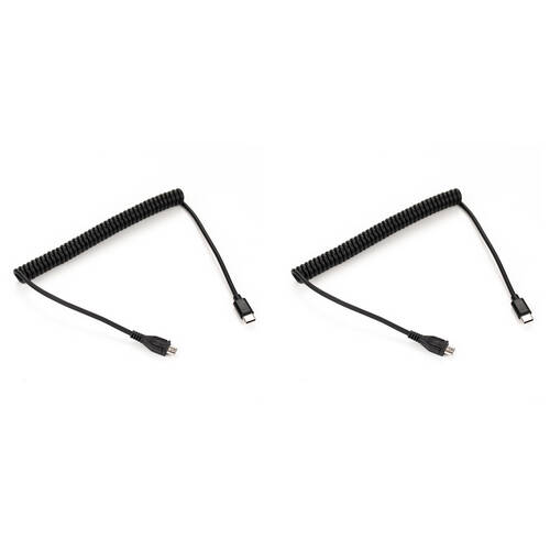 2PK Benro Polaris Type-C to Micro-USB Camera Control Cable Connector Cord Black