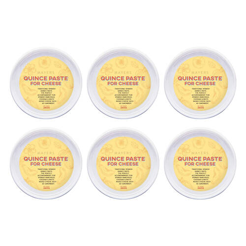 6PK Mayers Quince Paste Ready To Use For Cheese Brie Camembert 240g Tub