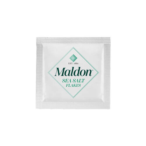 2000pc Maldon Sea Salt Flakes Single Serve Sachet Kosher Certified Organic 1g