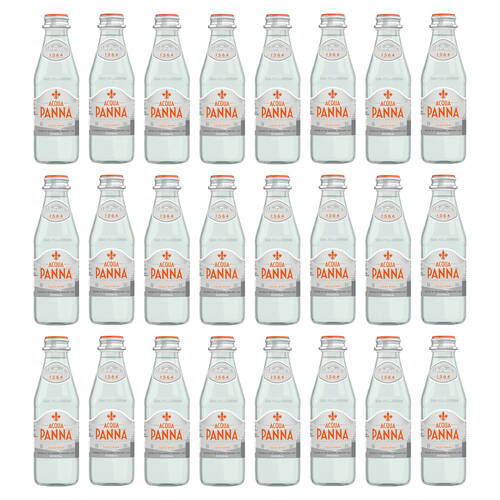 24PK Acqua Panna Premium Italian Still Mineral Water w/Glass Bottle 250ml
