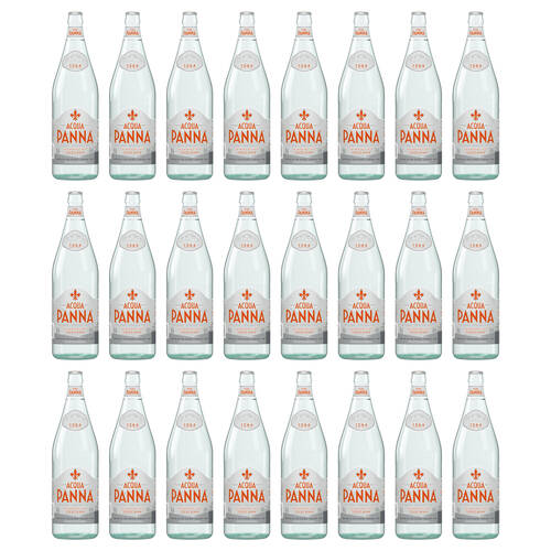 24PK Acqua Panna Premium Italian Still Mineral Water w/Glass Bottle 500ml
