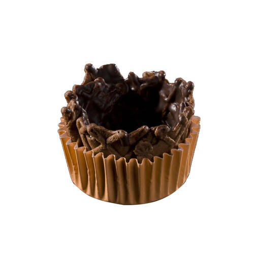 120pc La Rose Small Chocolate Waffle Baskets Handmade Couverture Coated 25x40mm