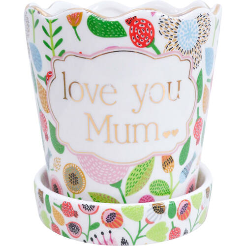 LVD Ceramic Planter Home/Garden Decor 13cm Love Mum