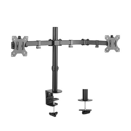 Brateck Dual 13’’-32’’ Screens Economical Double Joint Steel Monitor Arm