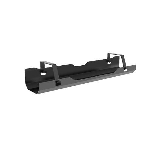 Brateck Under-Desk Cable Management Tray - Black Dimensions:600X135X108Mm