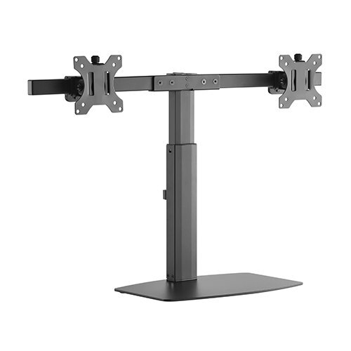 Brateck Dual Screen Pneumatic Vertical Lift Monitor Stand F/ 17‘-27’ Monitors