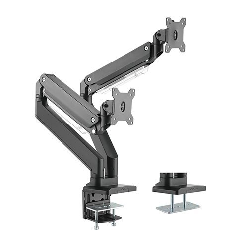 Brateck Dual 17‘-35’ Monitors Aluminum Heavy-Duty Gas Spring Arm