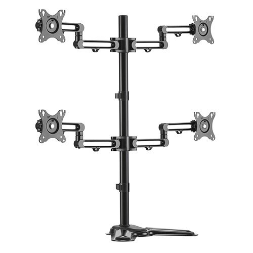 Brateck Quad 17'-32' Monitor Aluminum Monitor Stand Up To 8Kg Per Screen