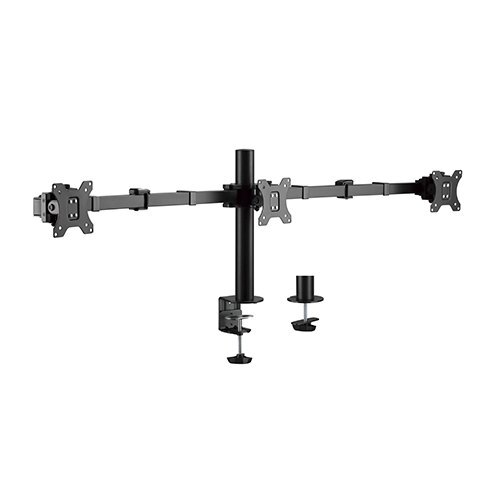 Brateck Triple 17'-27'  Monitors Affordable Steel Articulating Monitor Arm